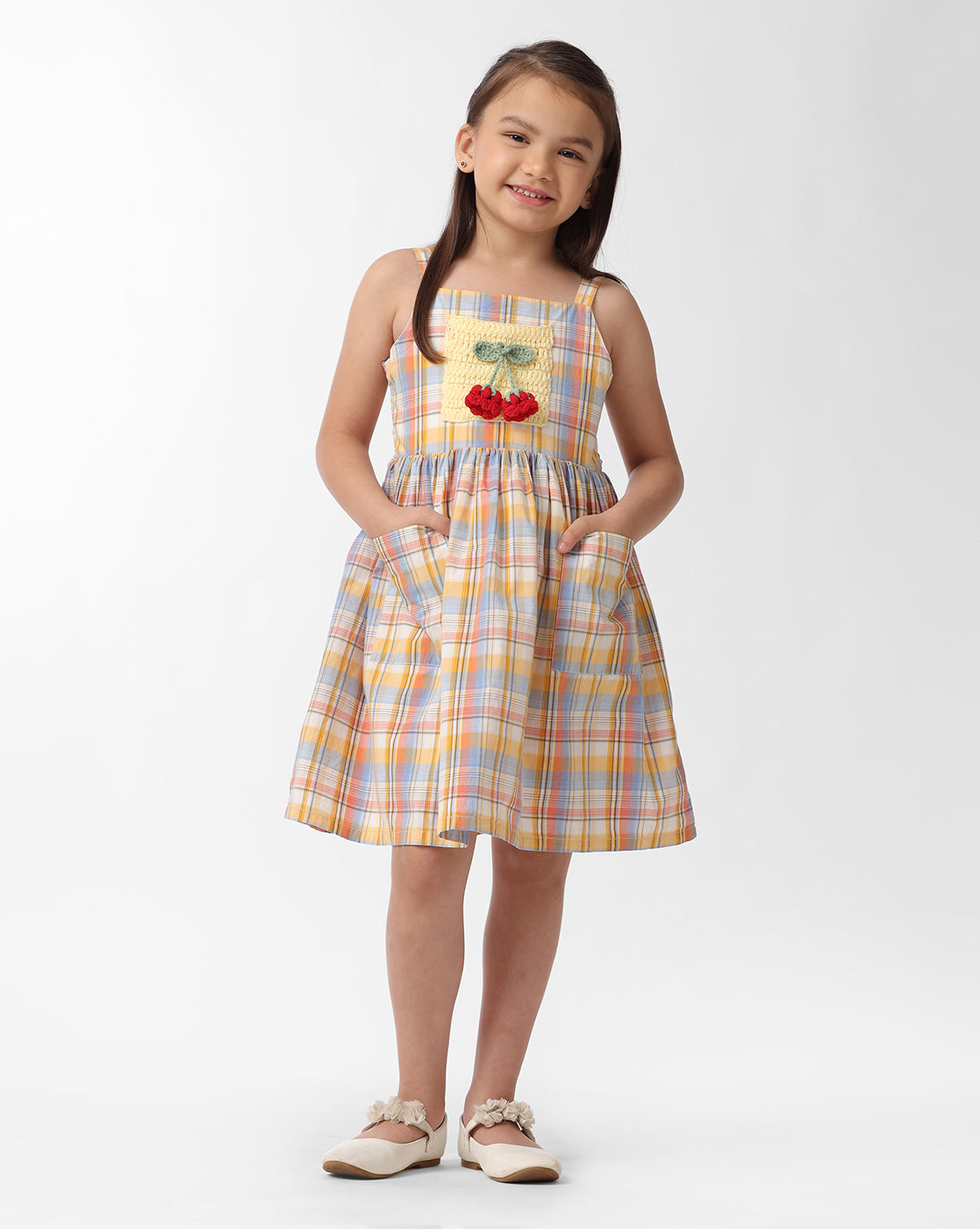 Girls Dress With Smocking Back