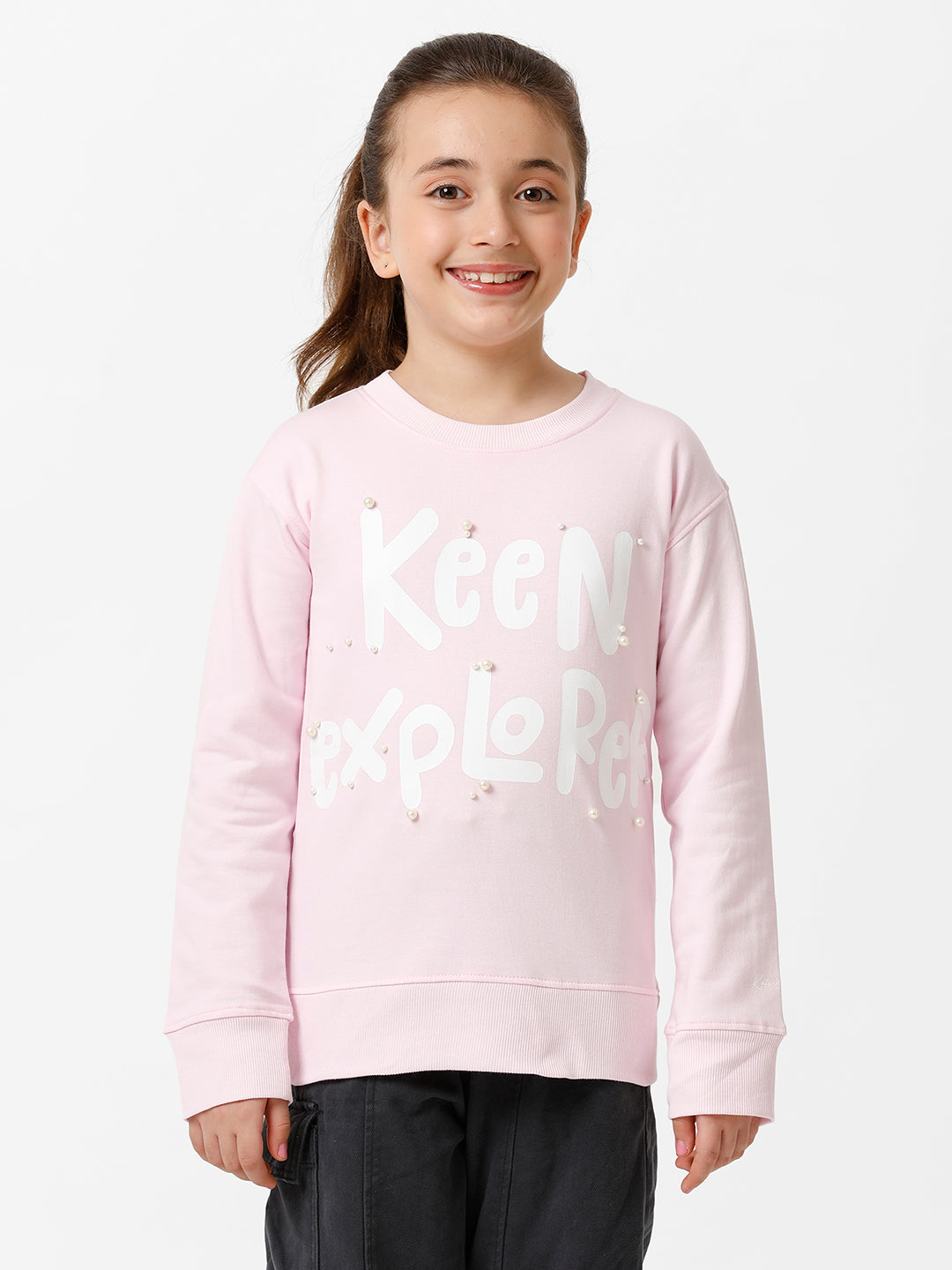 Girls Beaded Sweatshirt