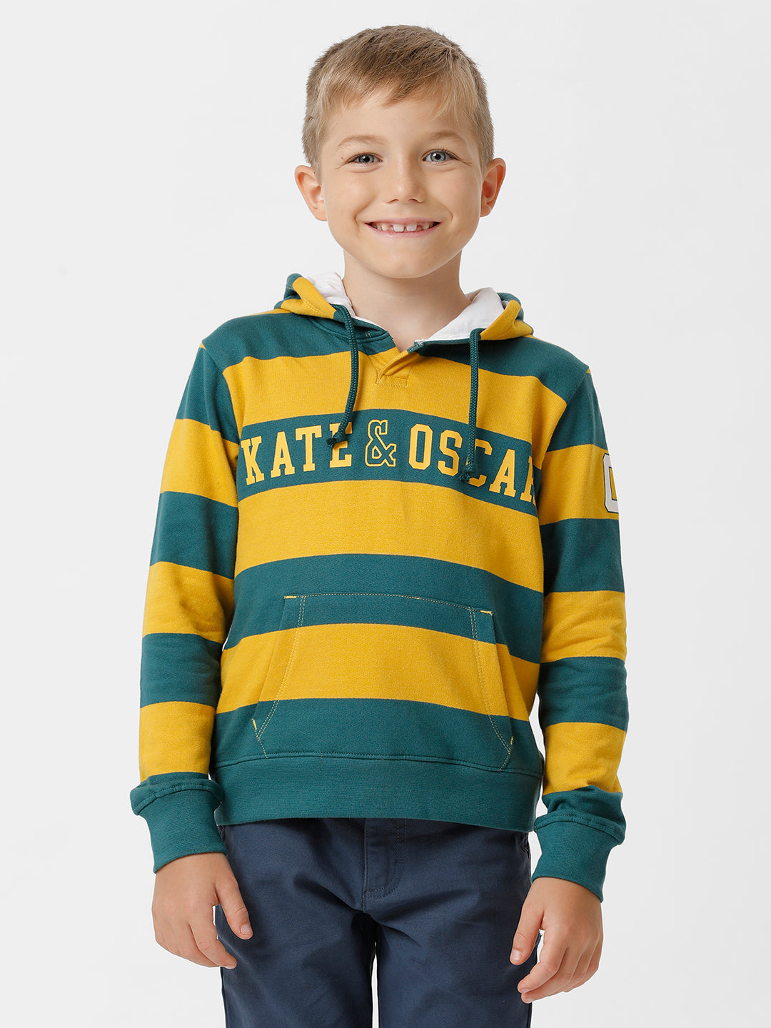 Boys Yarn dyed Hooded Sweatshirt