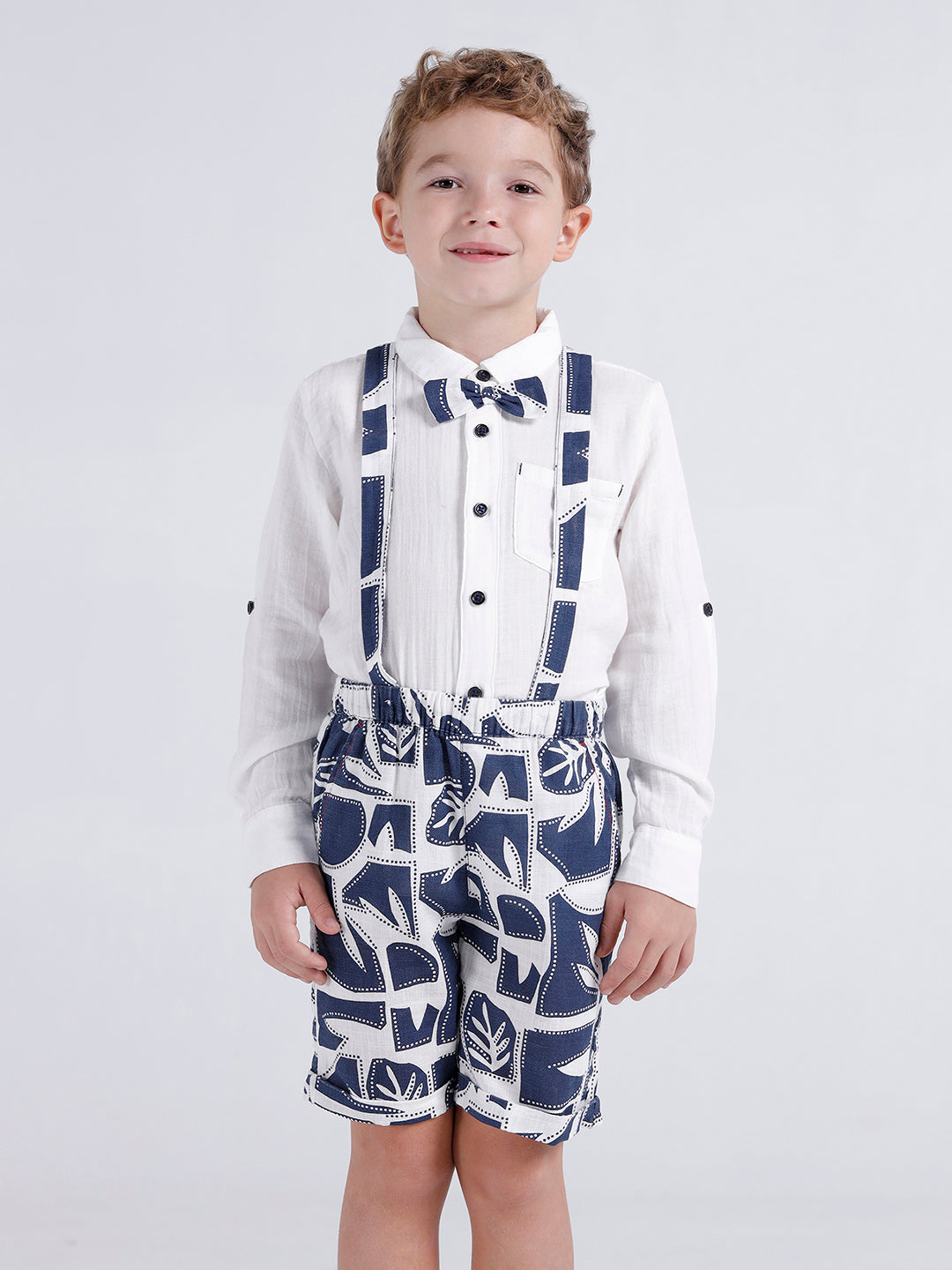 Boys Long sleeve with contrast bow and sleeve tab