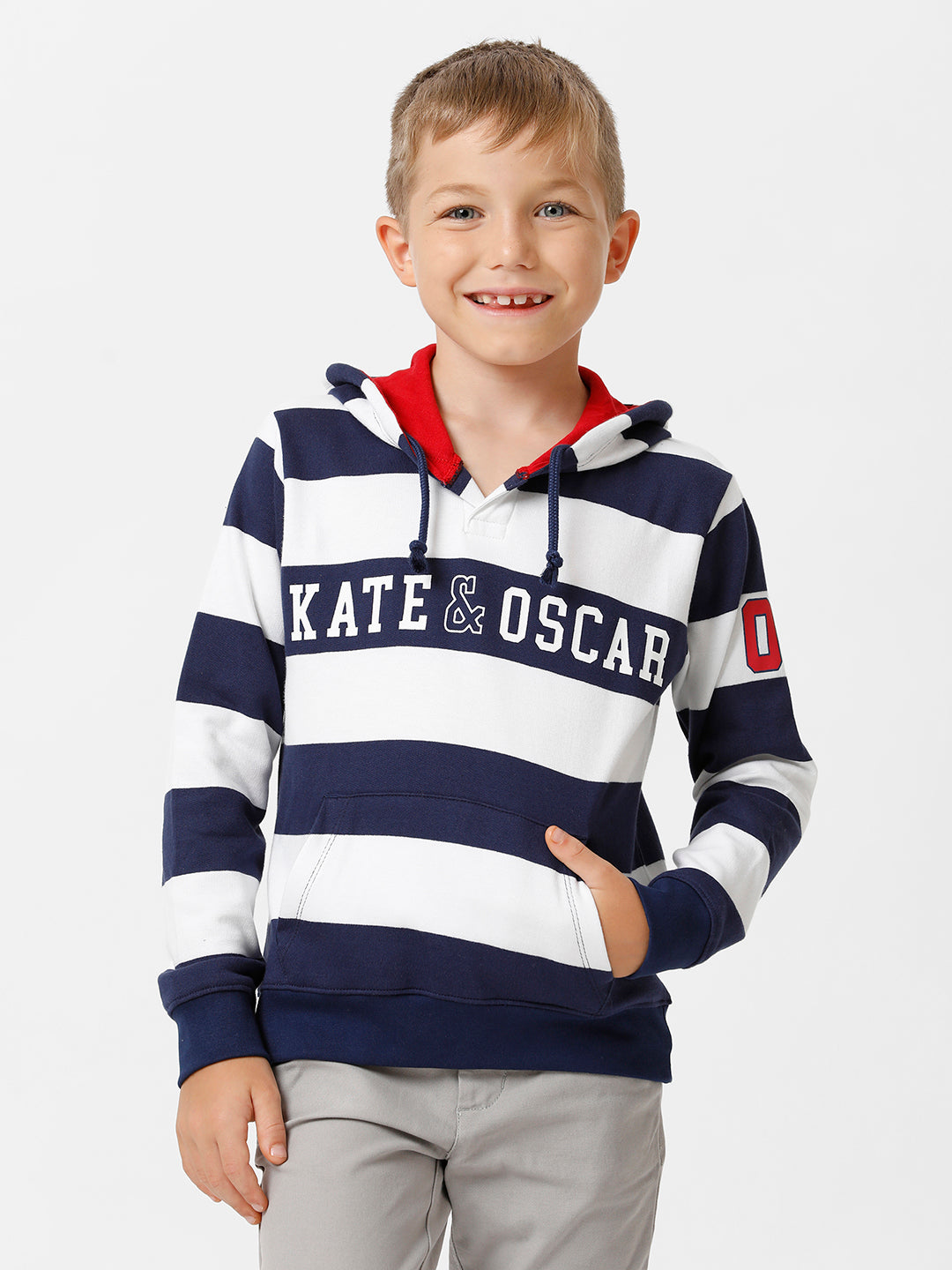 Boys Yarn dyed Hooded Sweatshirt