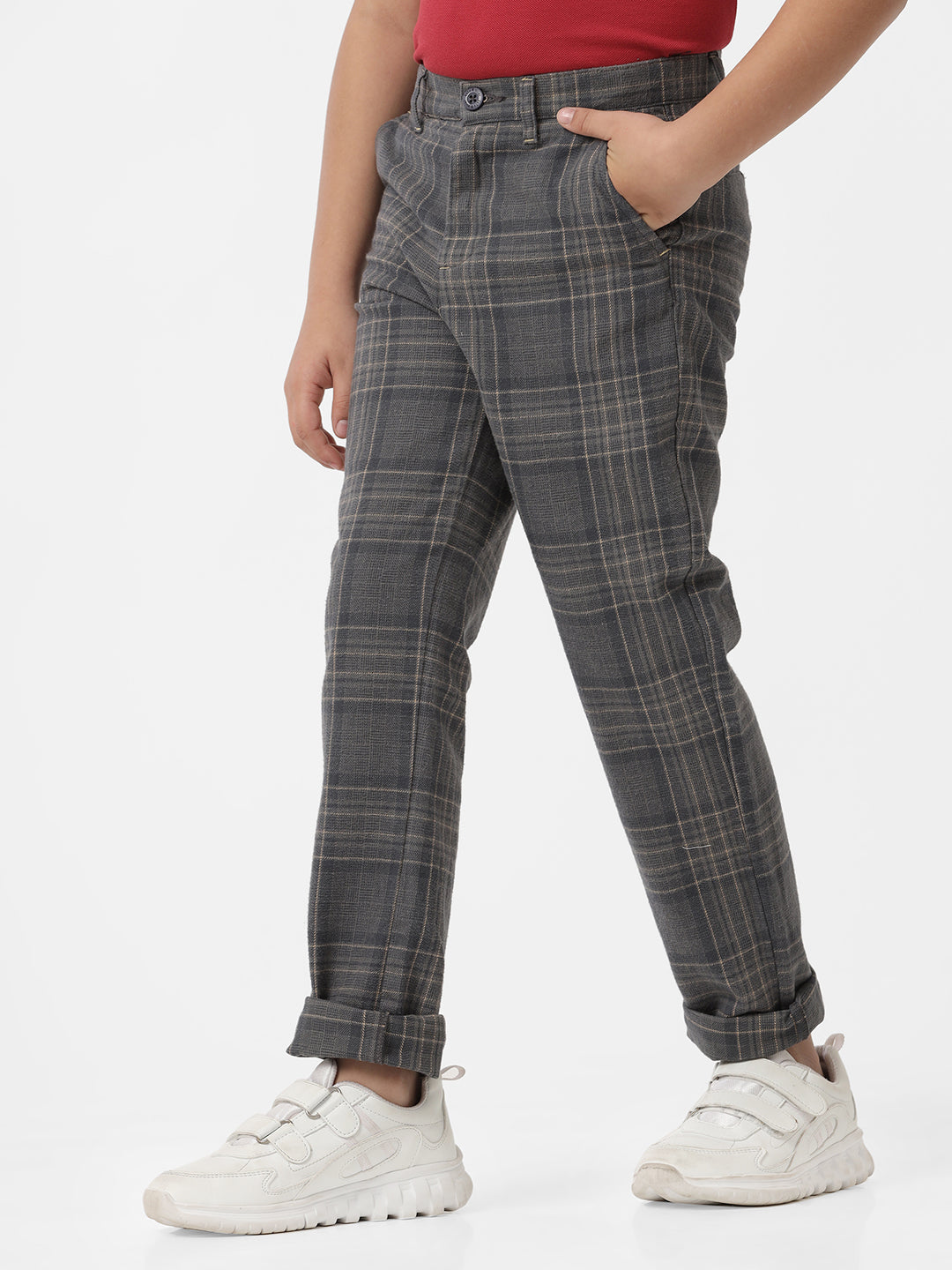 Boys Regular Fit Checks trouser