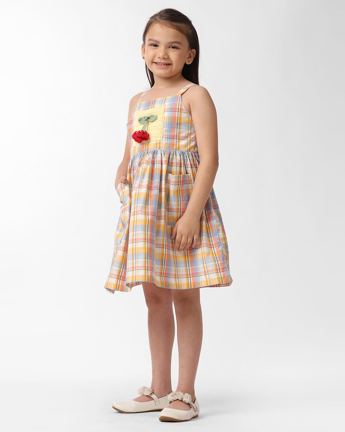 Girls Dress With Smocking Back