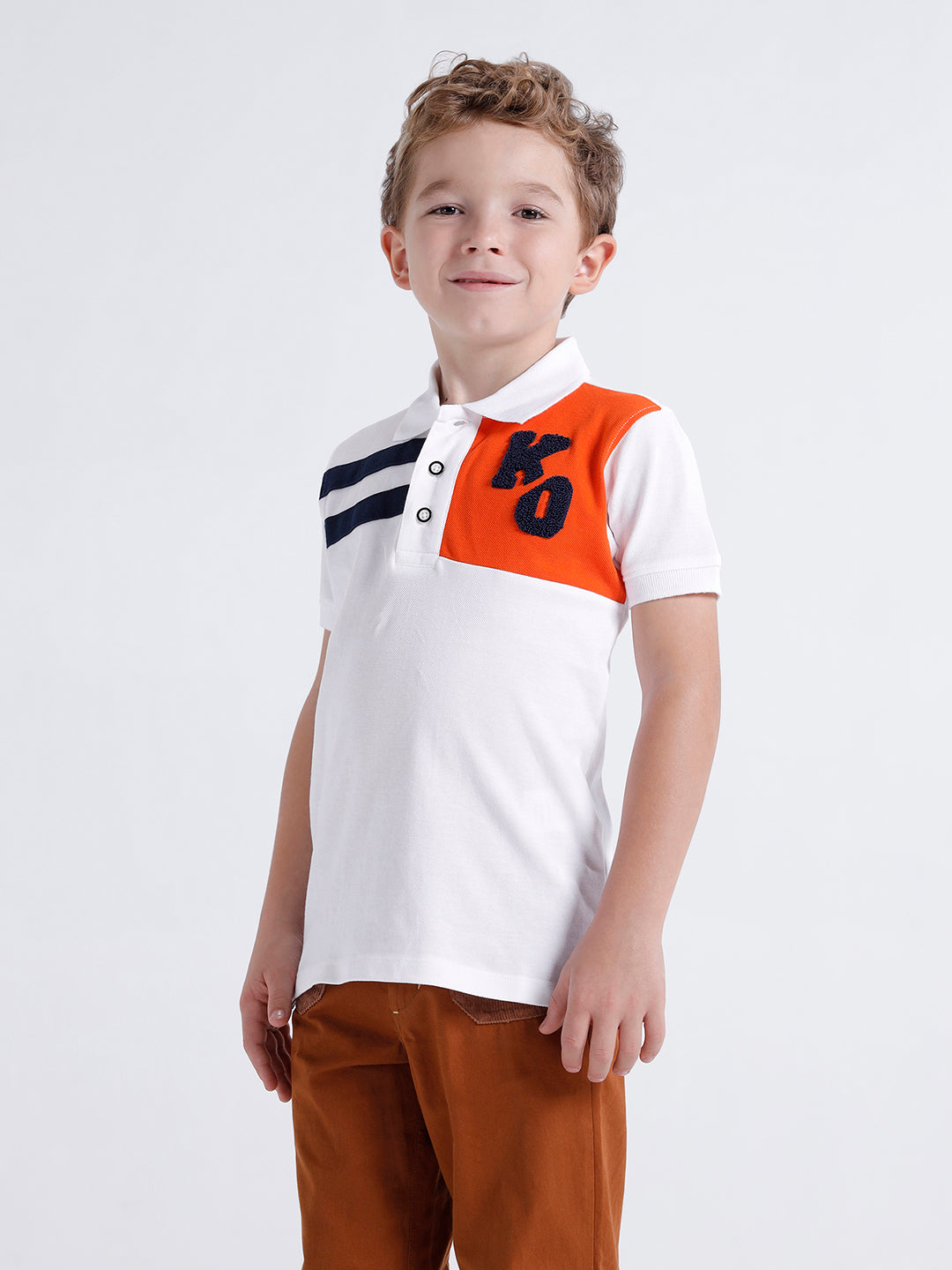 Boys Printed Polo Tshirt