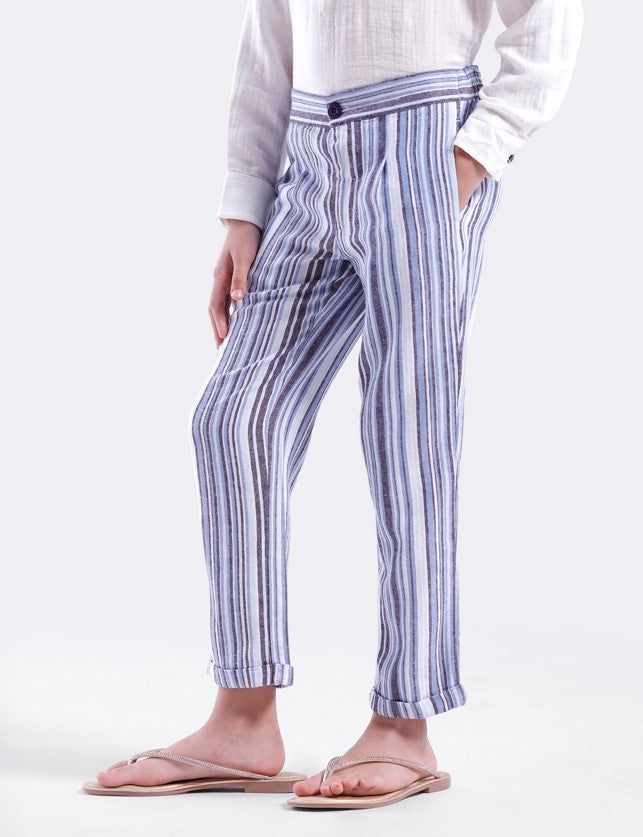 Unisex striped Trouser