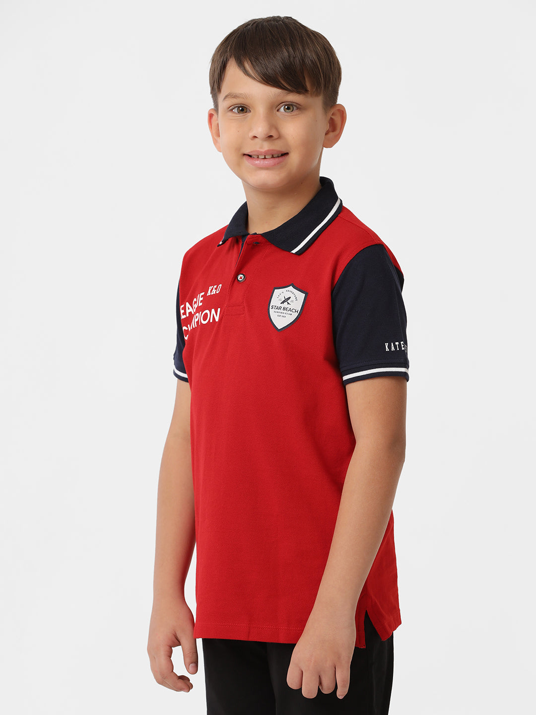 Boys Printed Polo T-shirt