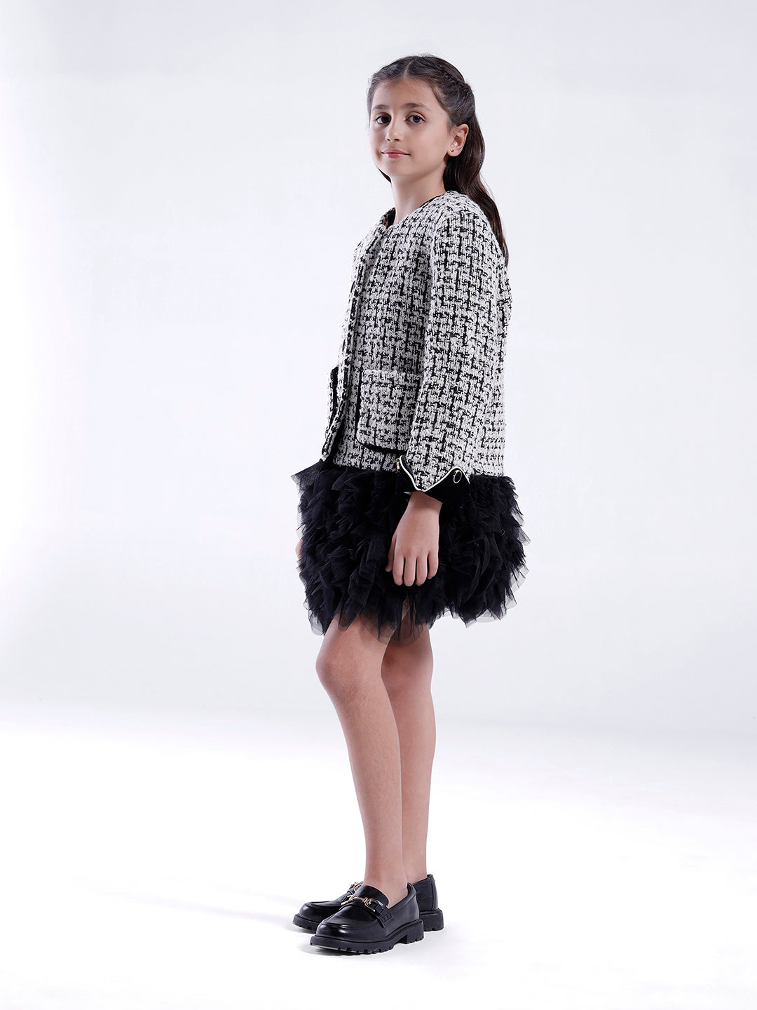 Girls Jacket with fancy buttons