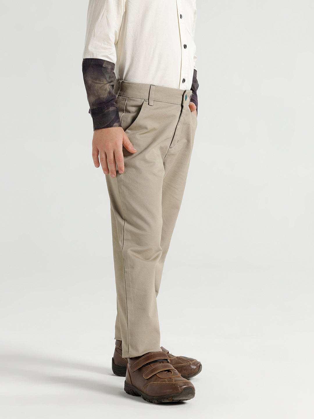 Boys Trouser with contrast inner waistband