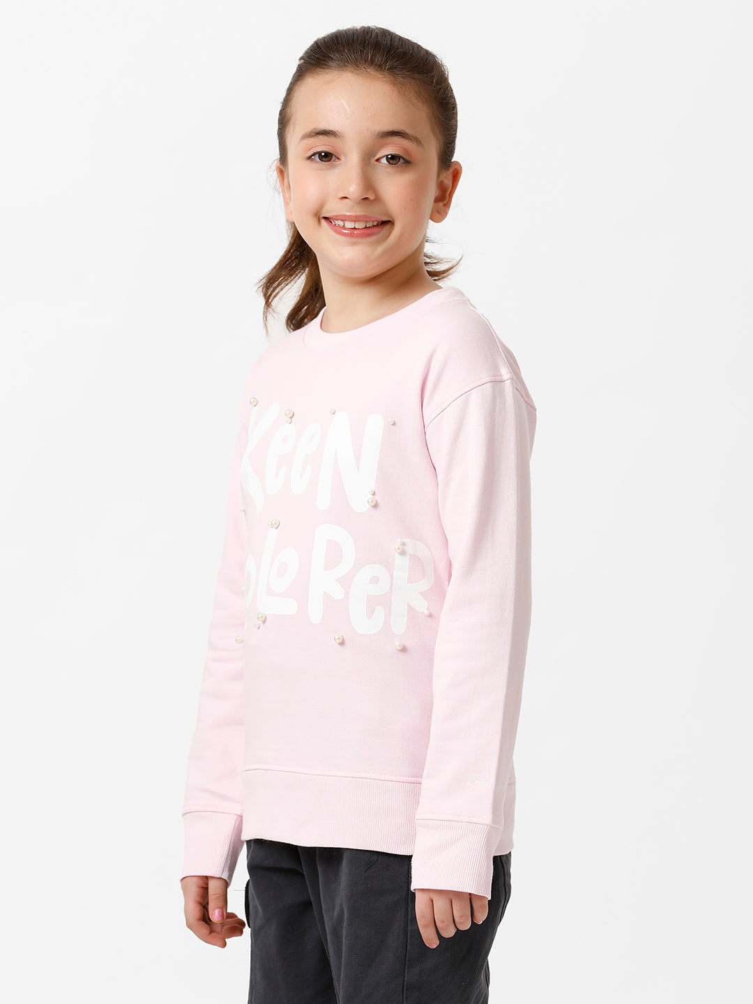 Girls Beaded Sweatshirt