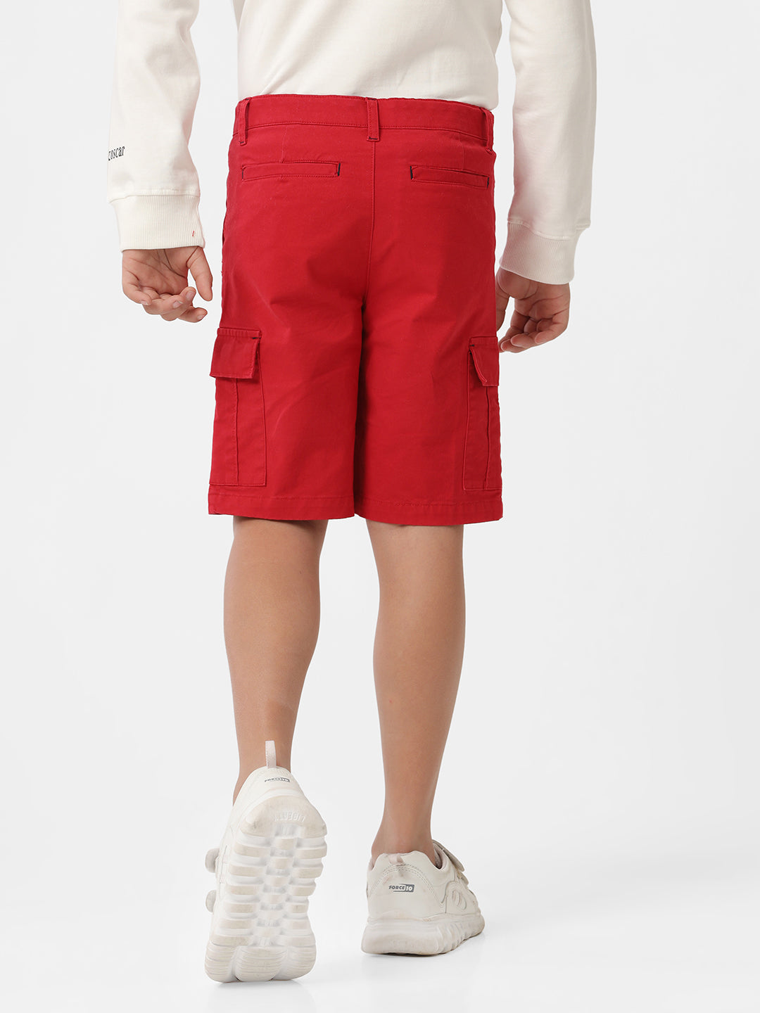 Boys solid cargo shorts