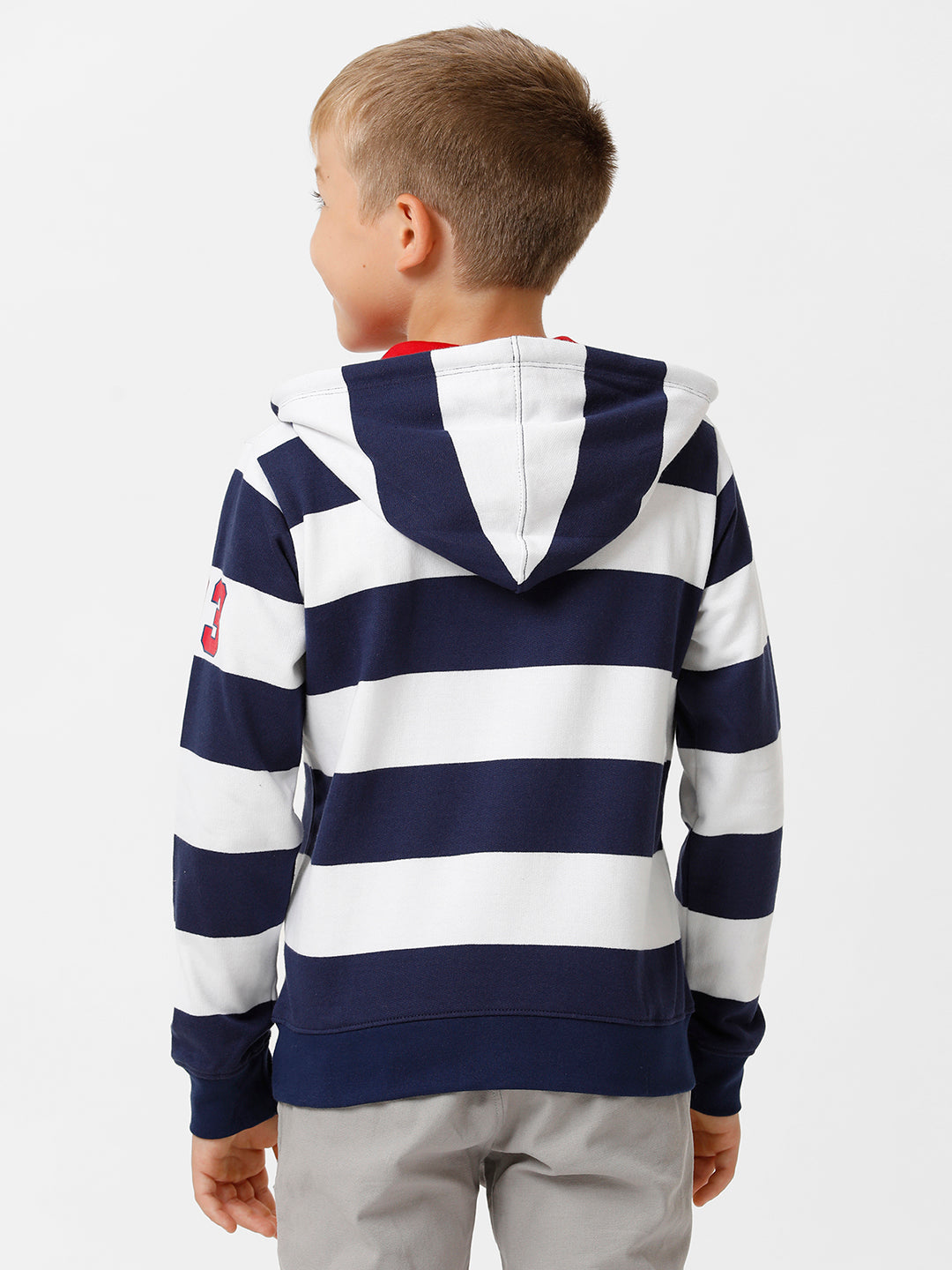 Boys Yarn dyed Hooded Sweatshirt