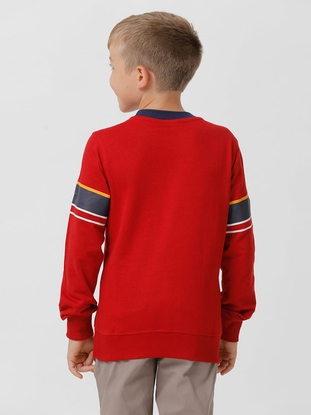 Boys Kangaroo Pocket Printed Sweatshirt