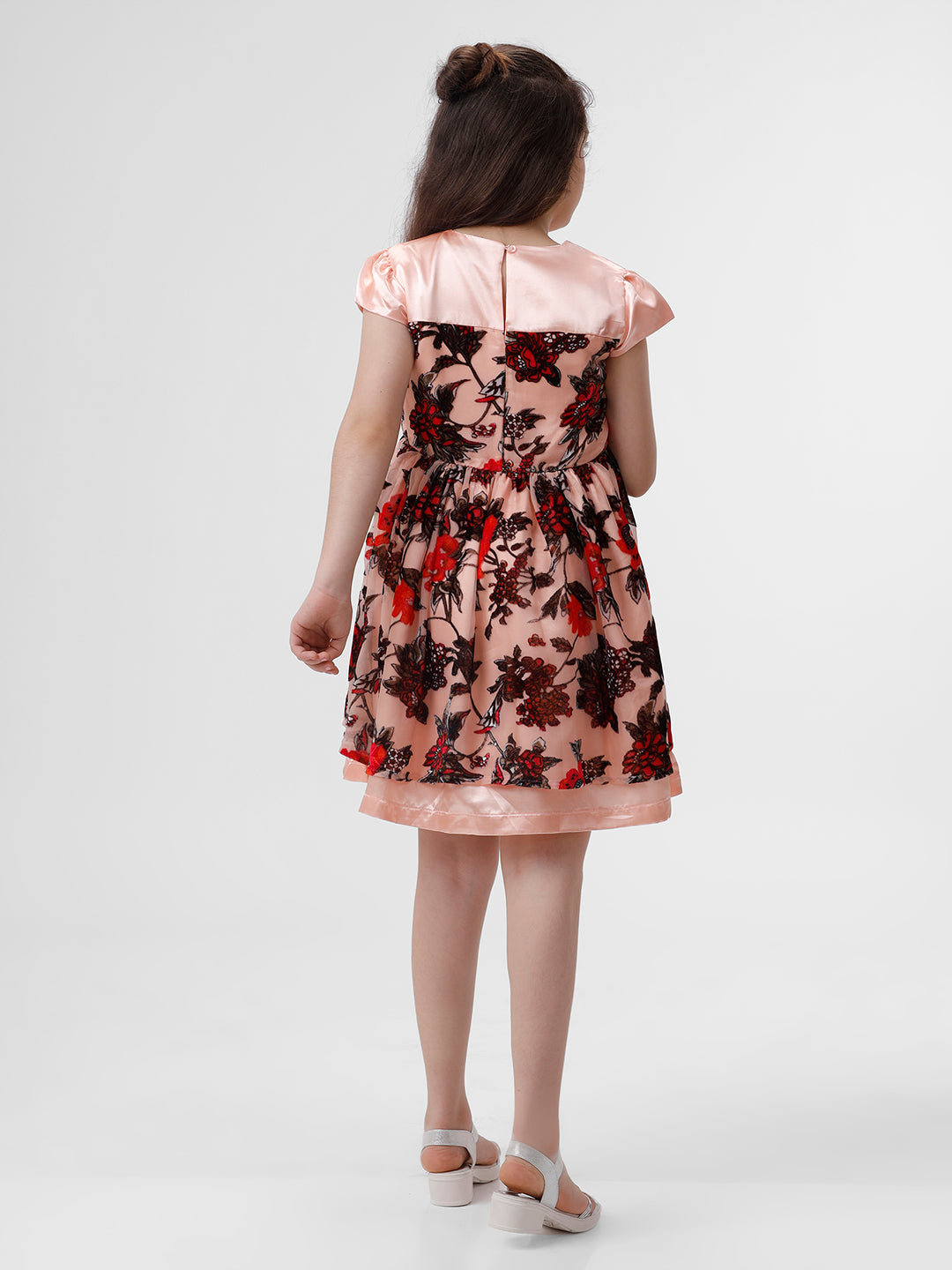Girls Flock embroidered dress