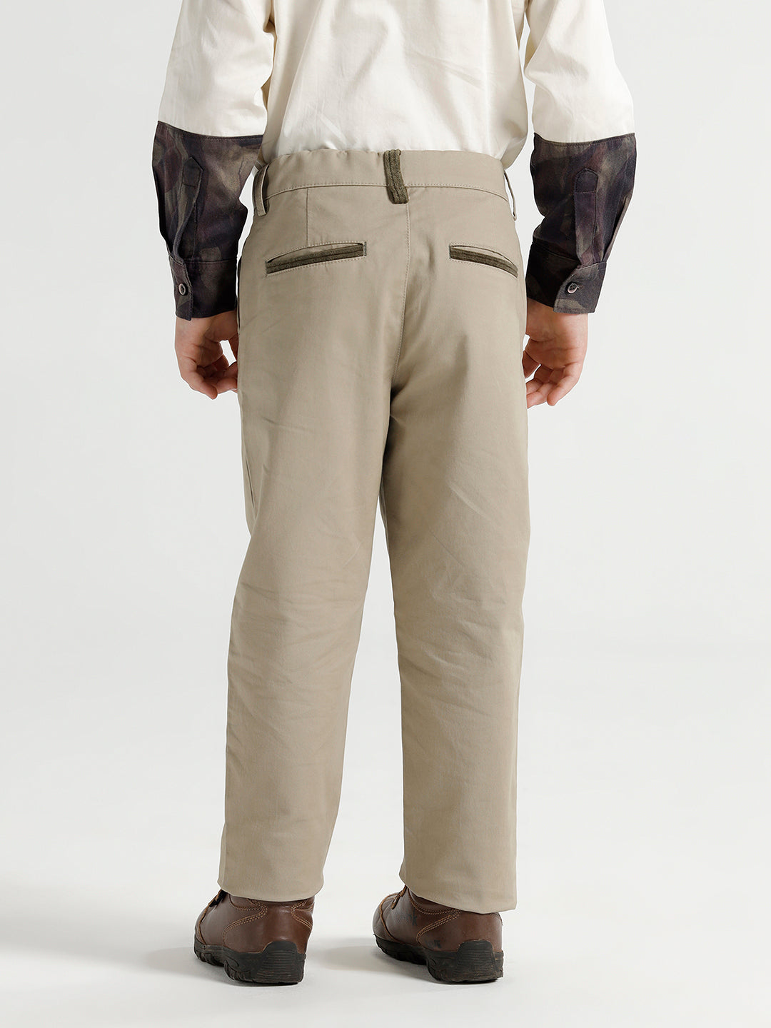 Boys Trouser with contrast inner waistband