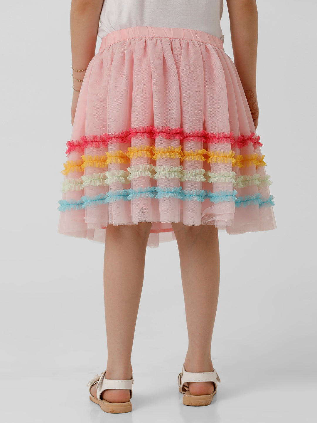 Girls Layer Frilled Mesh Skirt