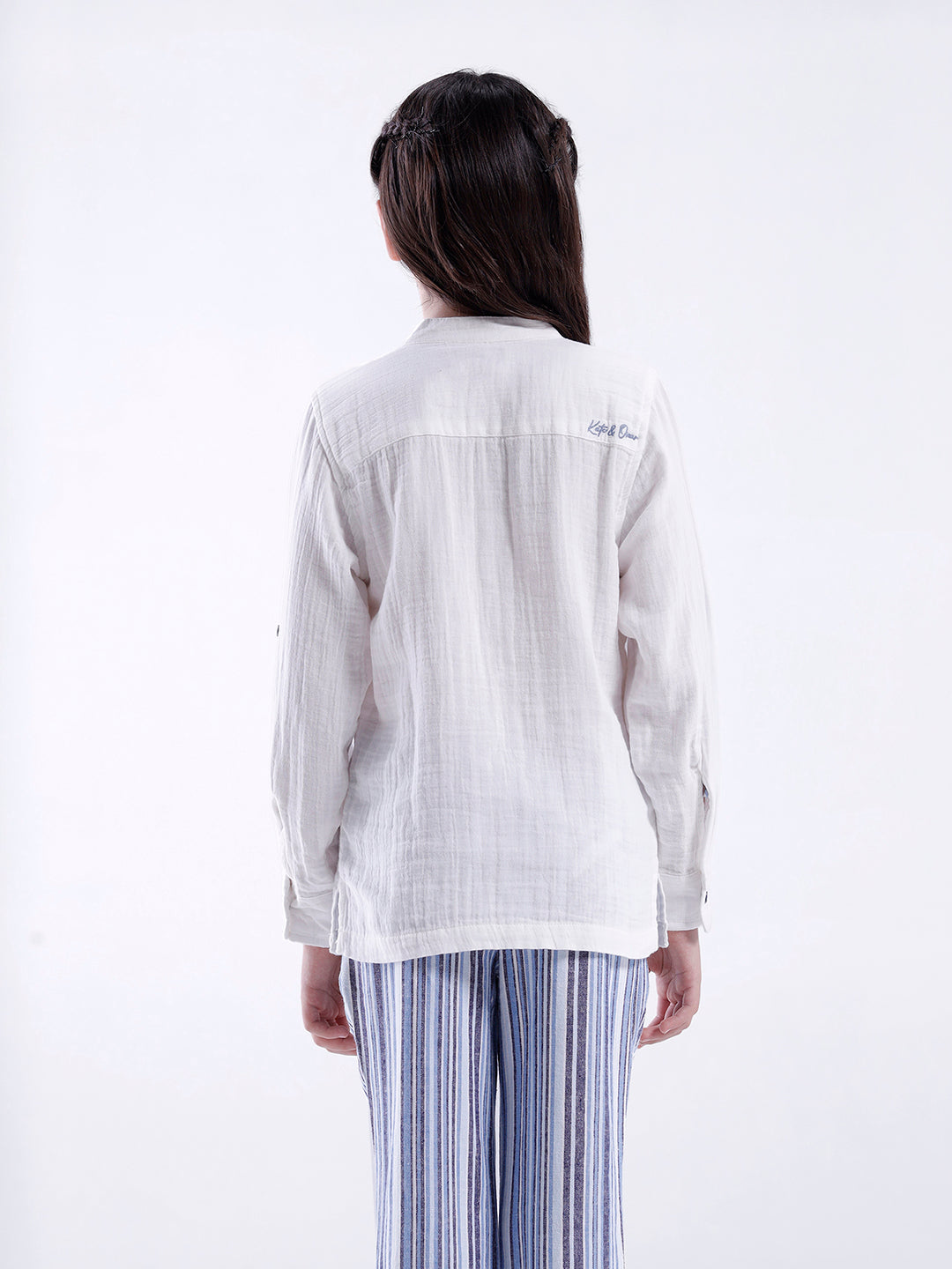 Unisex long sleeve shirt with bow