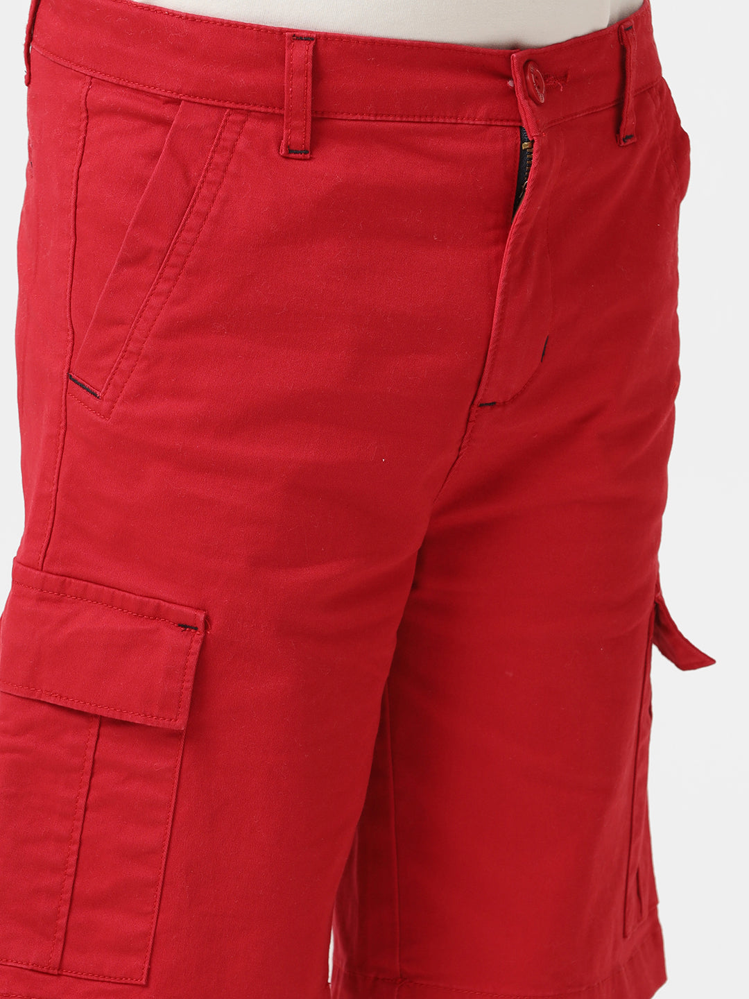 Boys solid cargo shorts