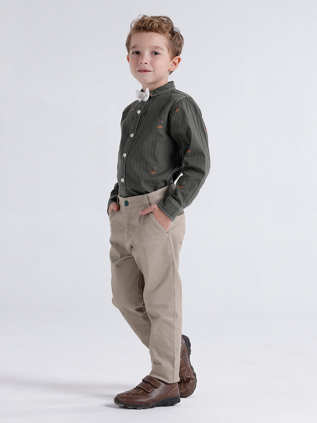 Boys Long sleeve shirt with Bow