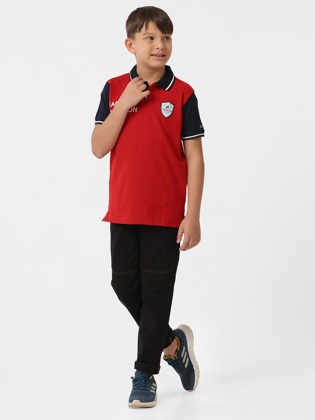 Boys Printed Polo T-shirt