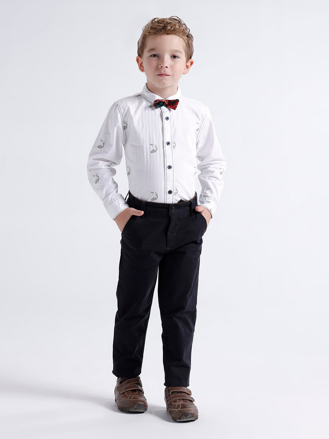 Boys Trouser with contrast inner waistband