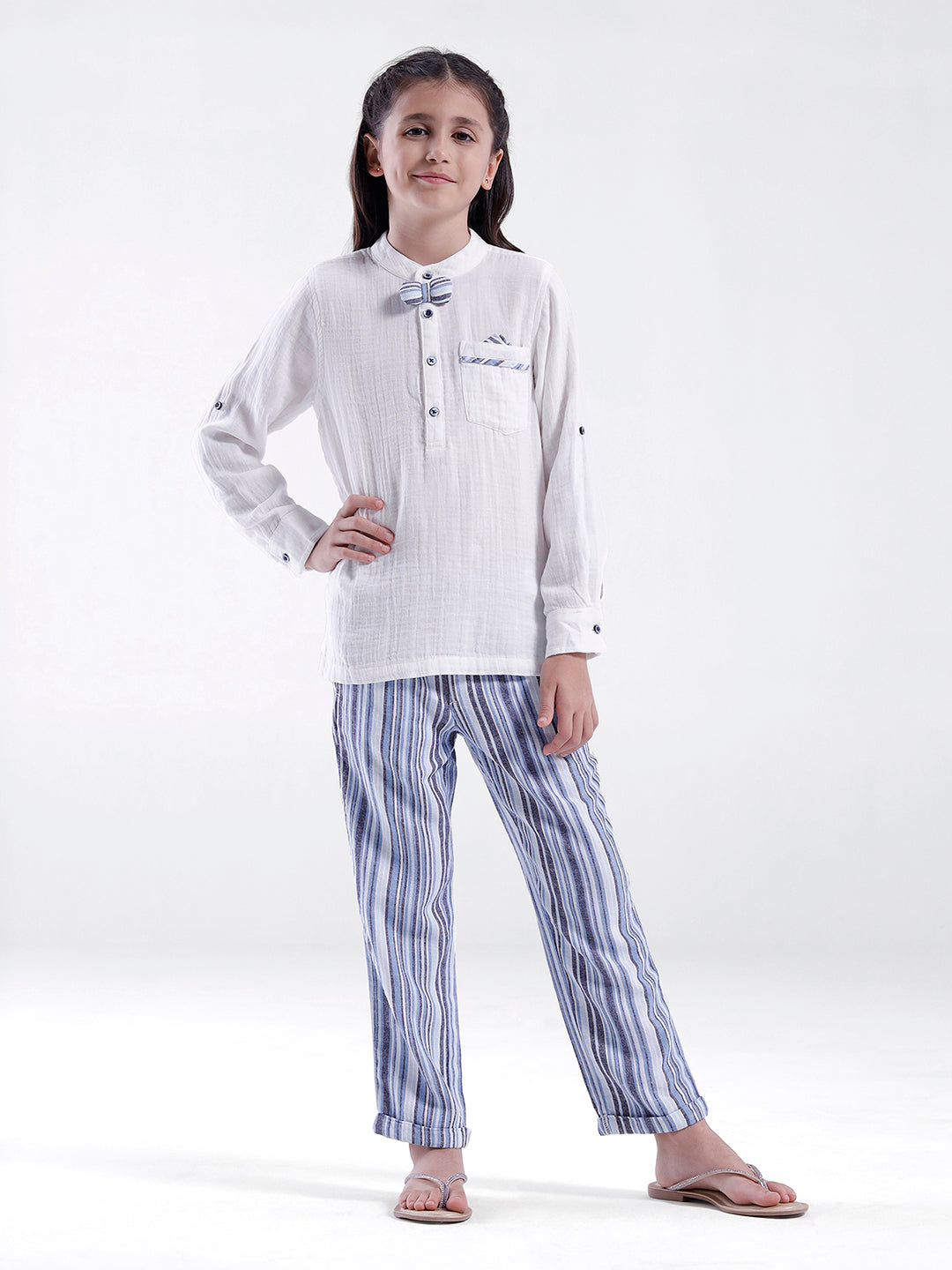 Unisex striped Trouser