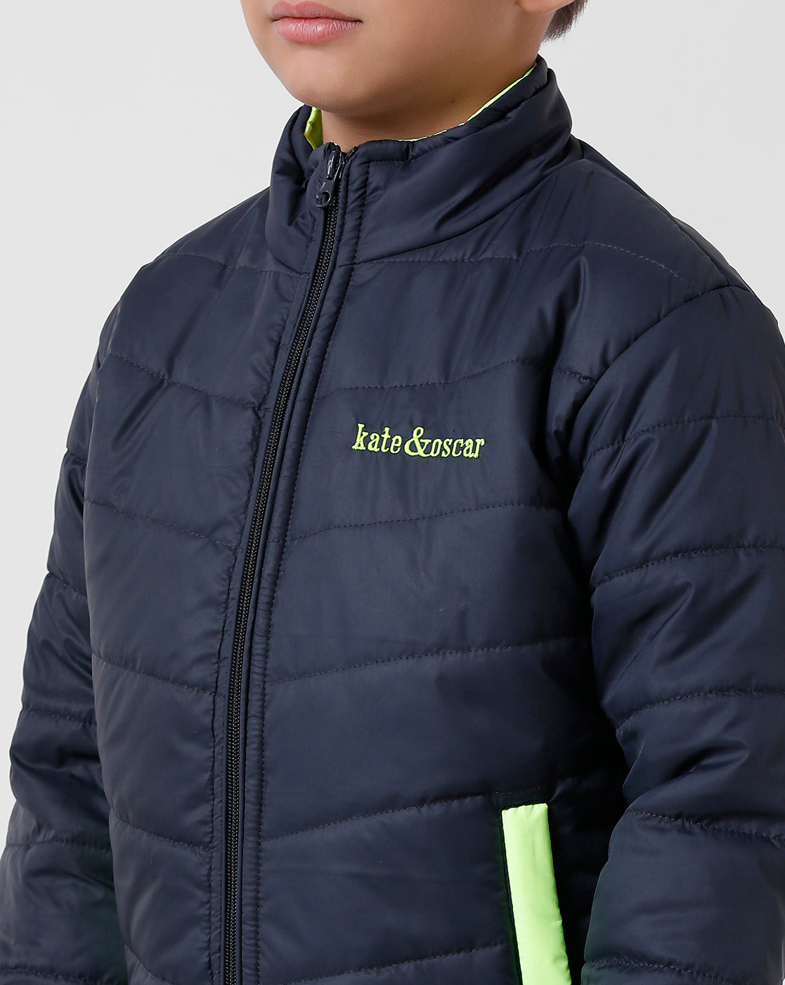 Navy Blue Winter K&O Jacket