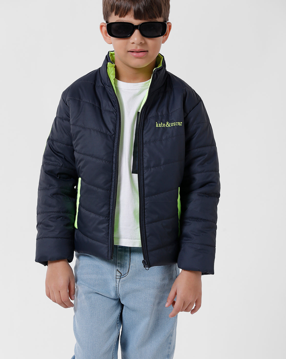 Navy Blue Winter K&O Jacket