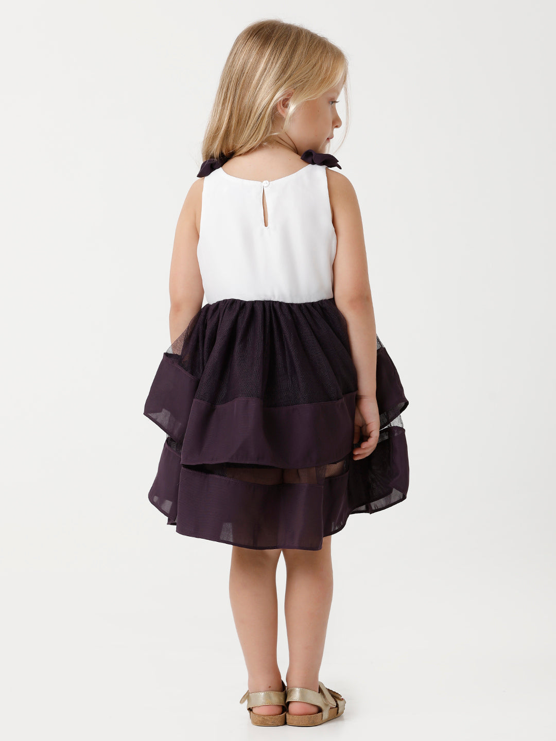 Mesh Double Layered Purple Princess Dress