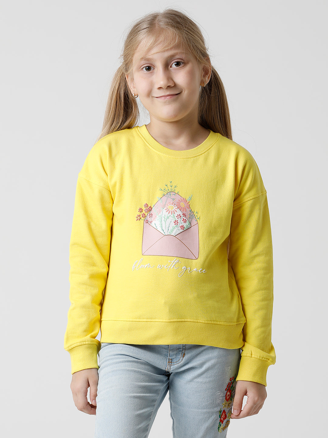 Yellow Bloom with Grace Sweatshirt