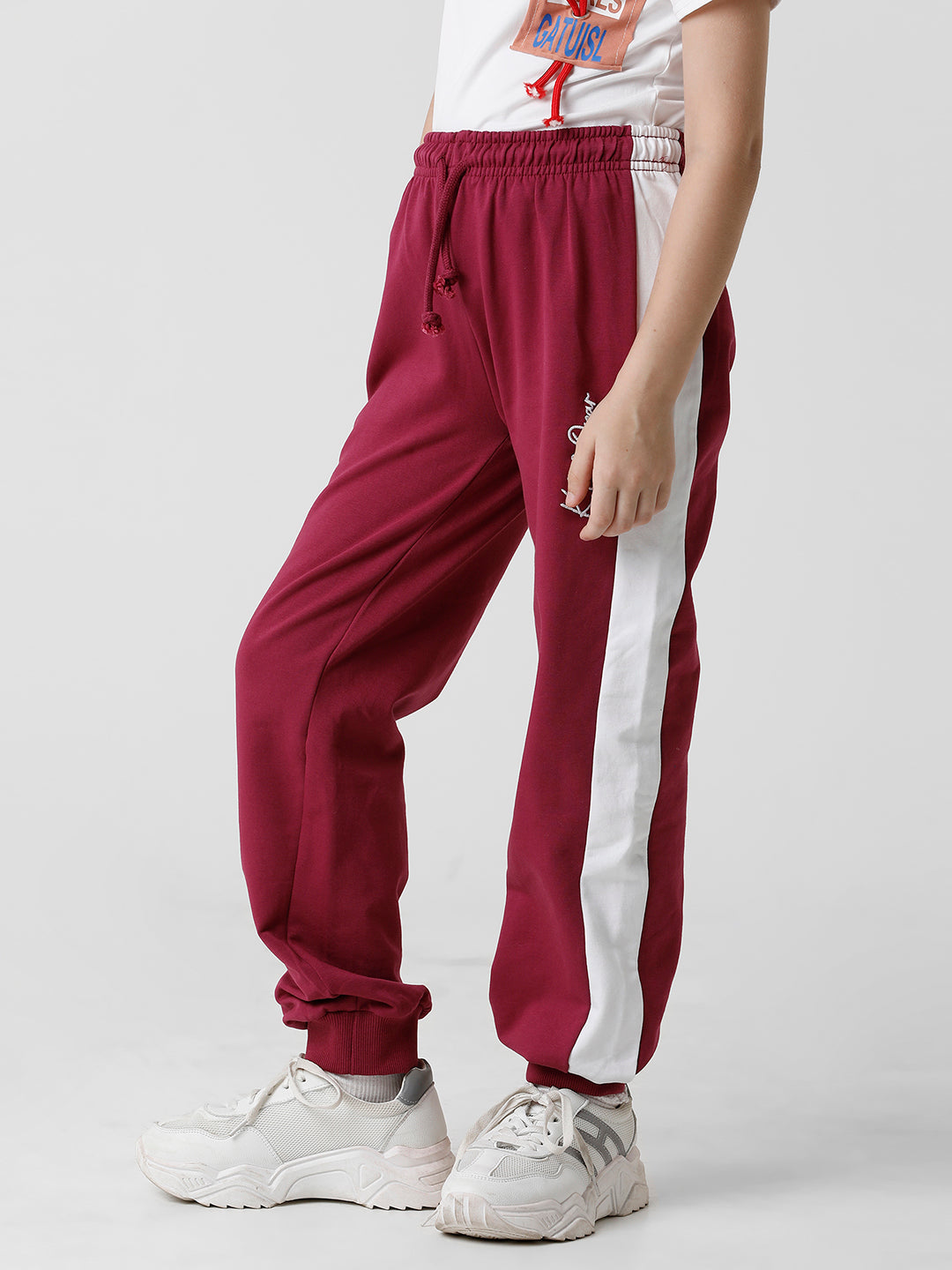 Dark Wine Track Pant