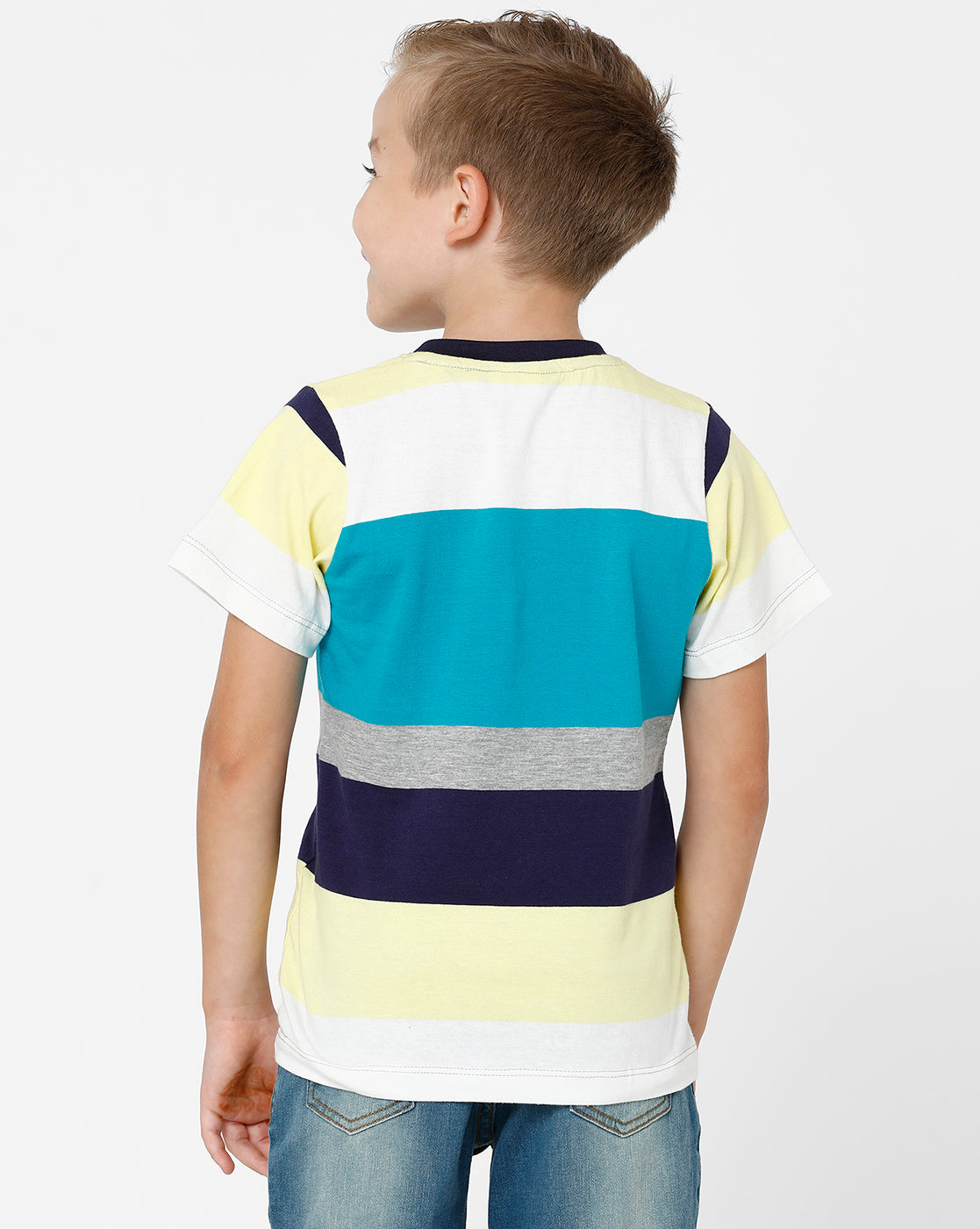 Striped Half-Sleeve T-shirt