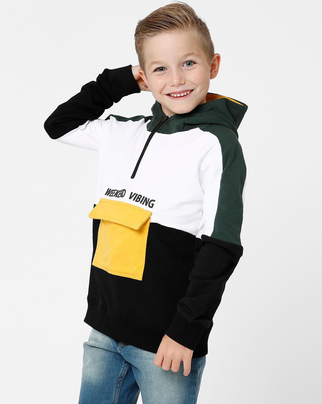 Dark Green Hooded Sweatshirt