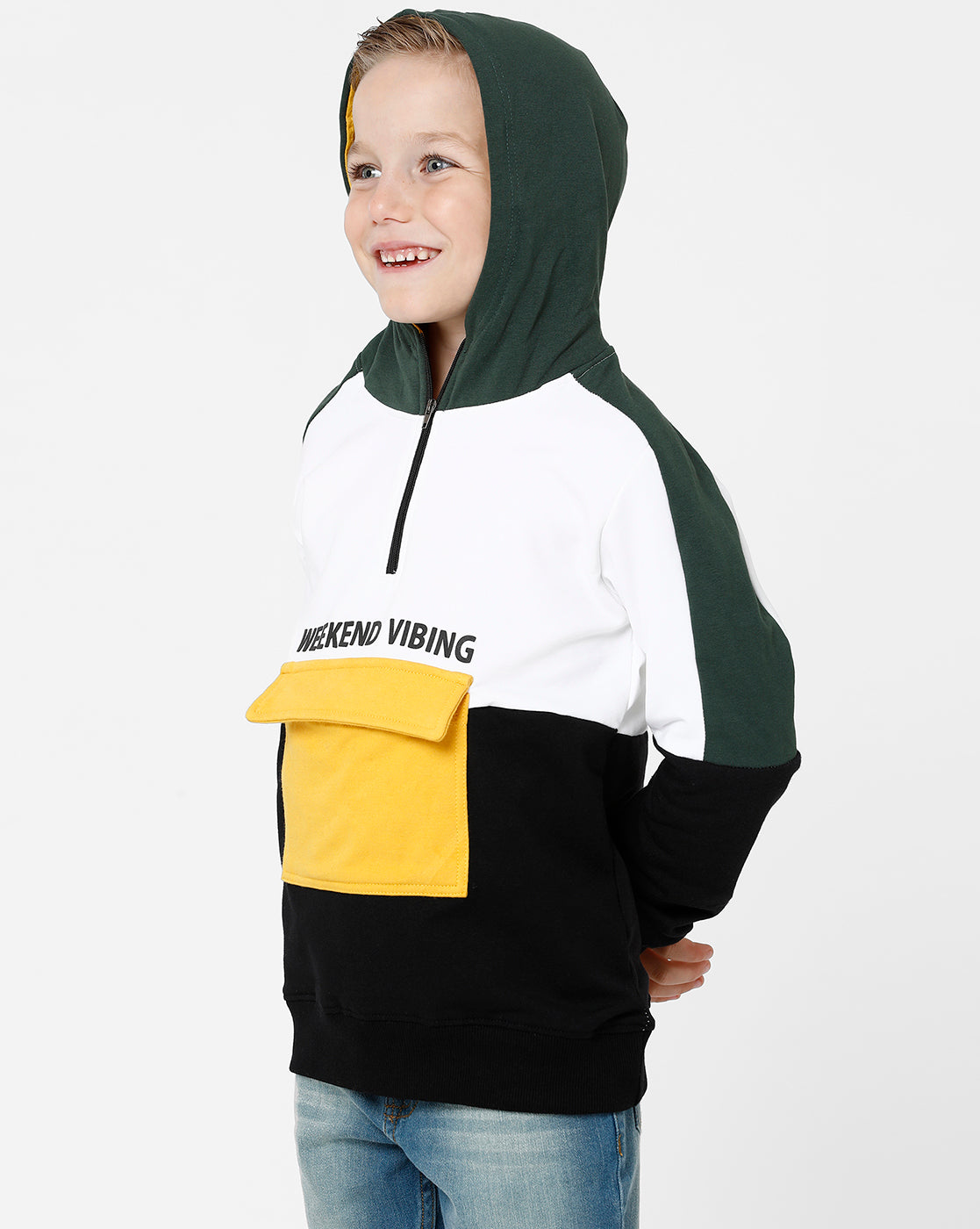 Dark Green Hooded Sweatshirt