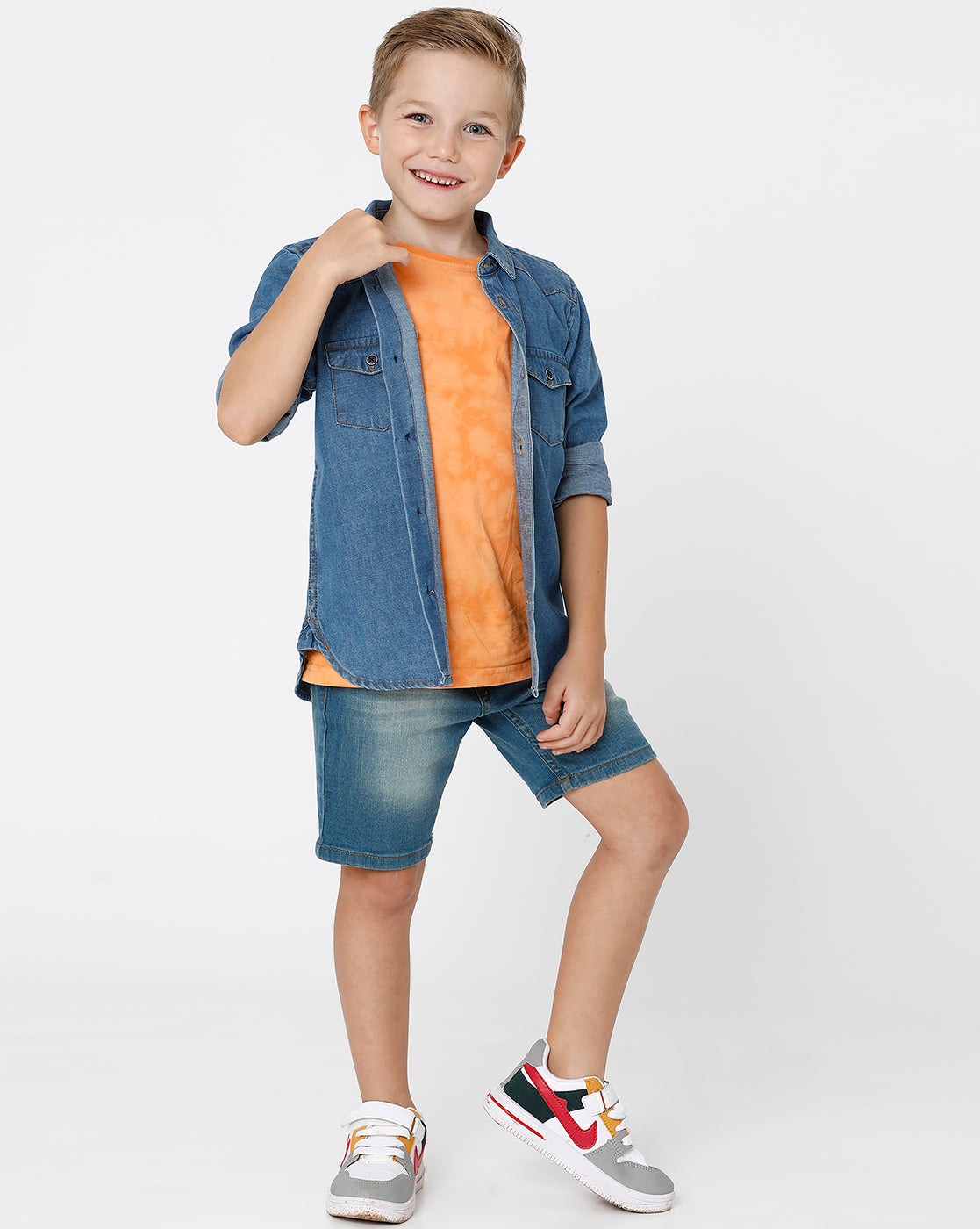 Medium Fade Blue Denim Shirt